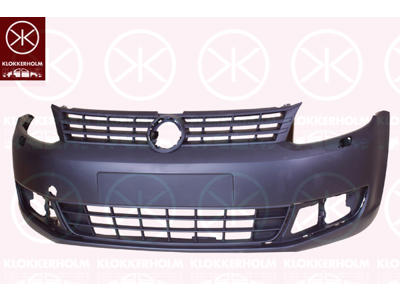 Bumper, w/primer, Front, with hole(s) for washer nozzle