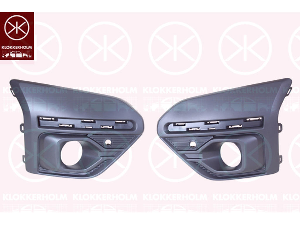 Ventilation Grille, bumper, Front, with hole(s) for park distance control, Vehicle Equipment Line/Variant: SÆT