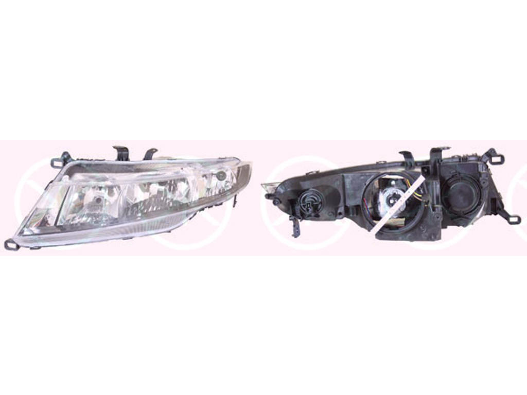 Headlight, H7/H1, with motor for headlamp levelling, Left, Illuminance [lx]: 25