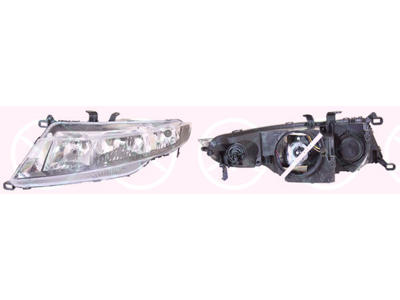 Headlight, H7/H1, with motor for headlamp levelling, Left, Illuminance [lx]: 25