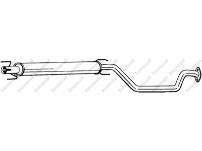 Centre Muffler, See accessories list for additionally required parts:  