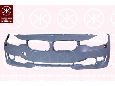 Bumper, Front, Trim Level: LINES, with hole(s) for washer nozzle, w/primer