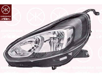 Headlight, Left, H7/H1, with daytime running light (LED), with motor for headlamp levelling, Visteon