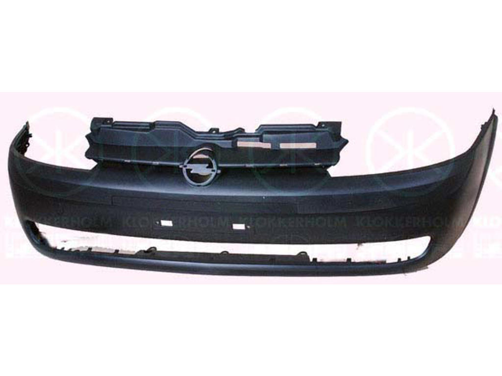 Bumper, Partial primed, Front, with holes for trim/protective strip