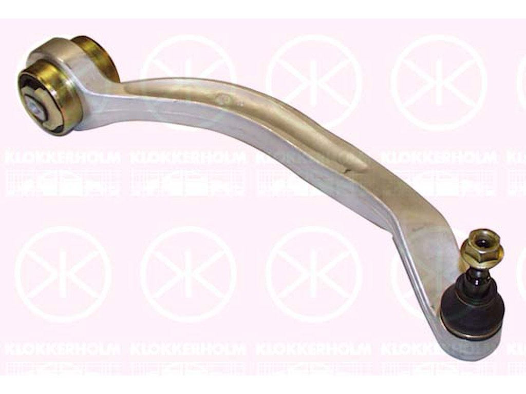 Draagarm, wielophanging, Vooras rechts, Aluminium, Achterste deel, Onderste deel, Driehoeksdraagarm