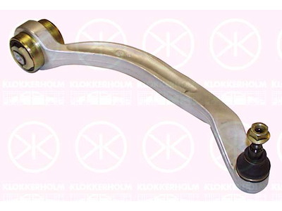 Control/Trailing Arm, wheel suspension, Front Axle Right, Aluminium, Rear Section, Lower Section, Control Arm