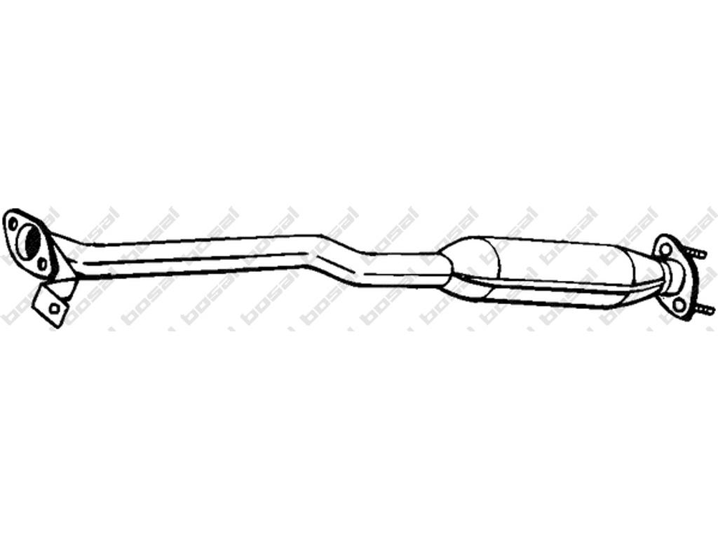 Catalytic Converter, with mounting parts, Emission Standard: Euro 3