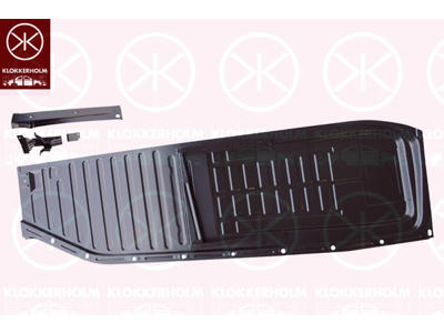 Body Floor, with holder, Full Body Section, Left, Sheet Strength [mm]: 1.2