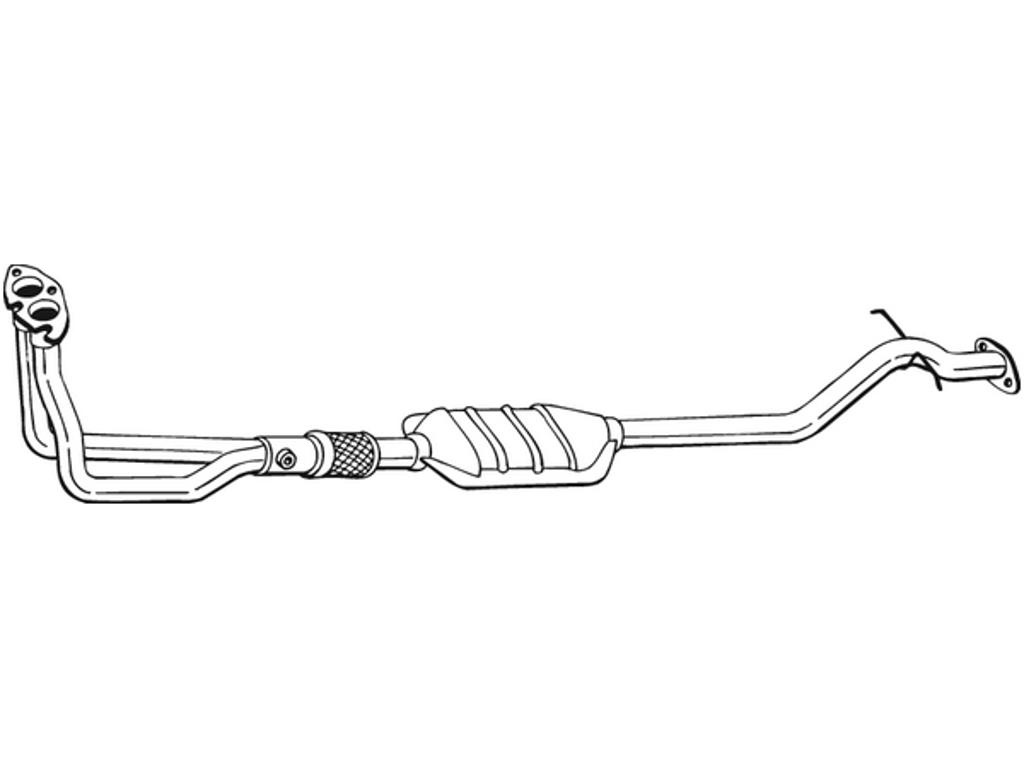 Catalytic Converter, with mounting parts, Emission Standard: Euro 1, Emission Standard: Euro 2
