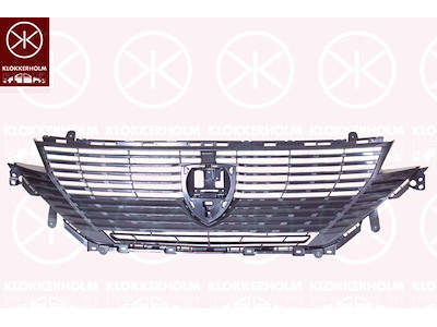 Ventilation Grille, bumper, Front, black, Colour: High Gloss