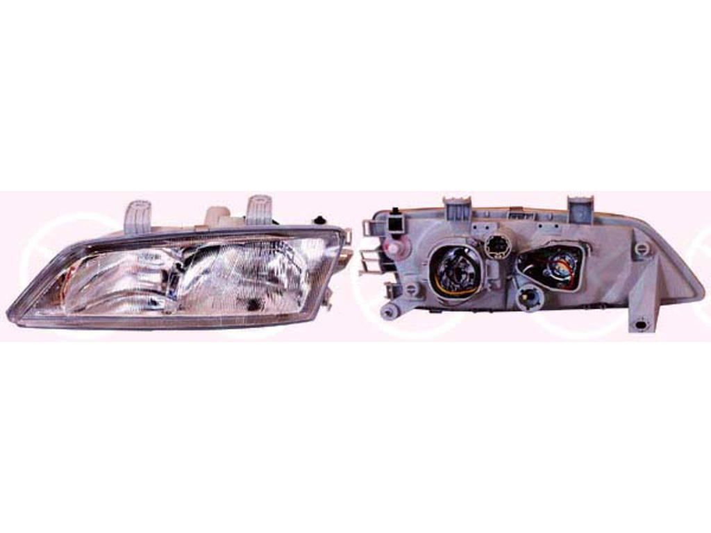 Headlight, H1/H1, without motor for headlamp levelling, Left, Illuminance [lx]: 25, Depo