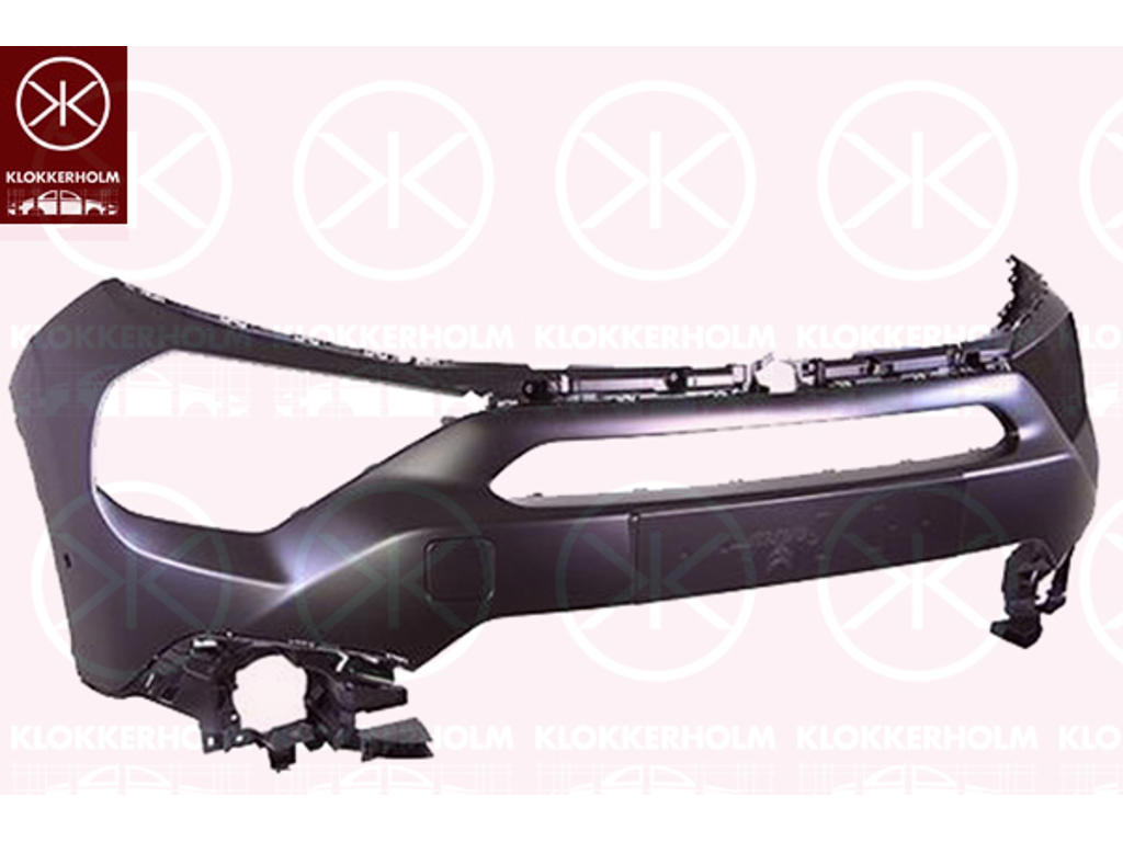 Bumper, w/primer, Front, with hole(s) for park distance control, Number of bores: 4