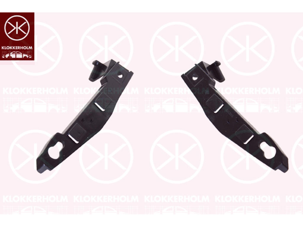 Halter, Stoßfänger, hinten, Satz, Kunststoff