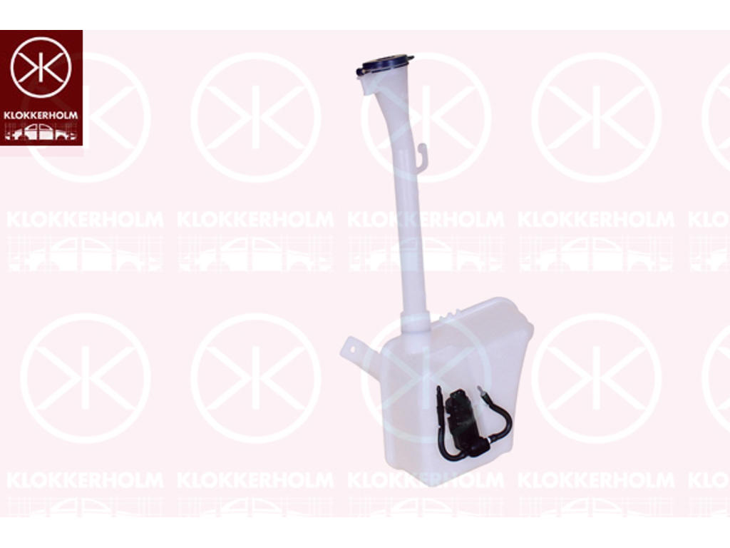 Washer Fluid Reservoir, window cleaning, for vehicles with headlamp cleaning system, with pump