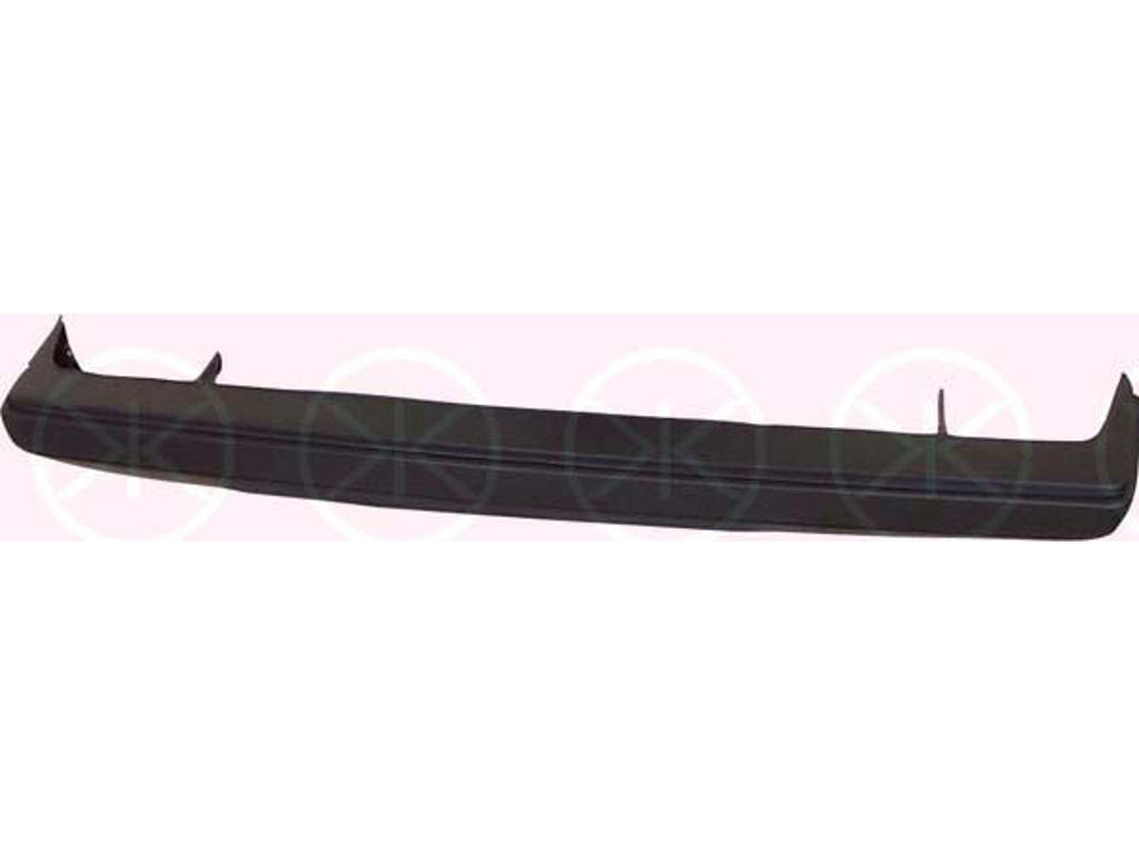 Bumper, Rear, with reinforcement, Metal, Full Body Section, black