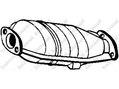 Catalytic Converter, with mounting parts, Emission Standard: Euro 3