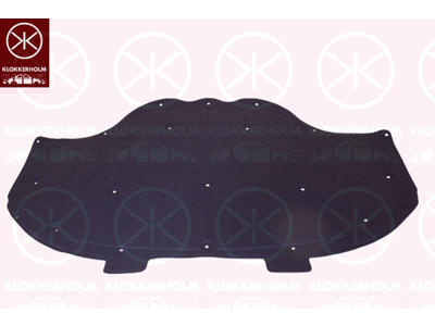 Engine Compartment Noise Insulation, Centre Section, Fitting Position: Bonnet