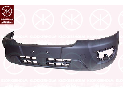 Bumper, Front, black, Lower Section