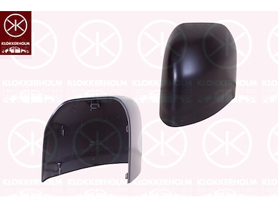 Hus, backspegel, svart, Vänster