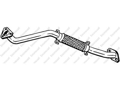Exhaust Pipe, See accessories list for additionally required parts:  