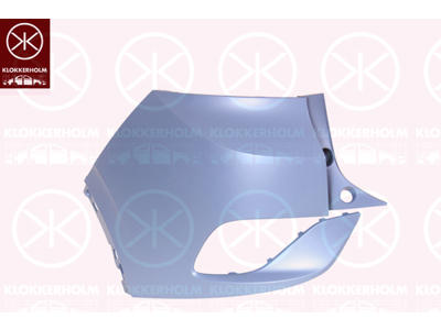 Bumper, w/primer, Left Rear, Corner Panel