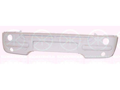 Bumper, w/primer, Front, with holes for trim/protective strip