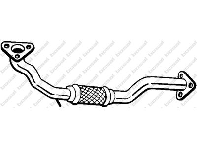 Exhaust Pipe, See accessories list for additionally required parts:  