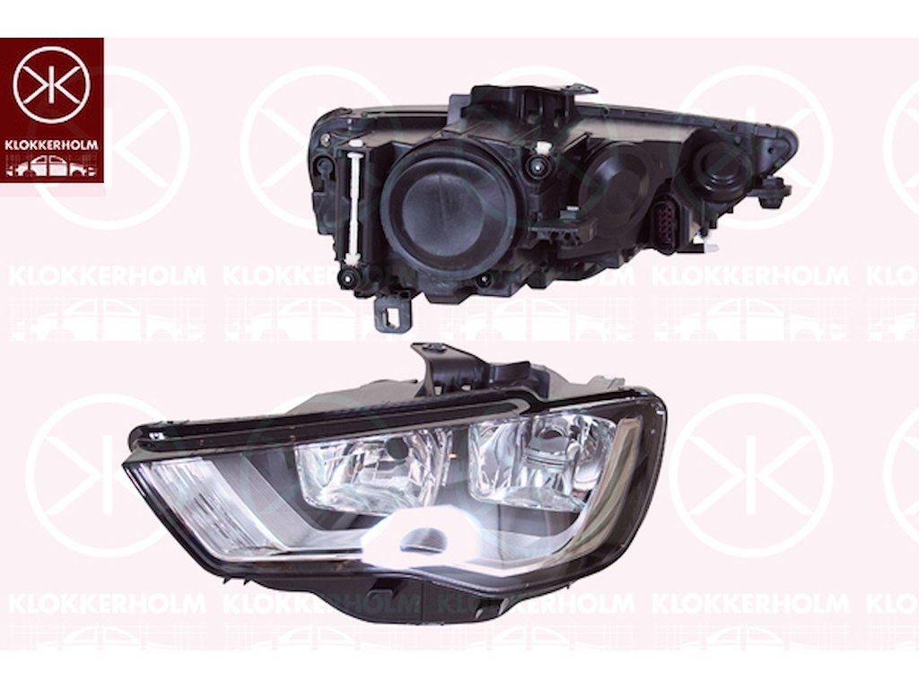 Huvudstrålkastare, Vänster, Ljusstyrka [lx]: 12.5, H7/H7, H15, med stäämotor för lysviddsreglering