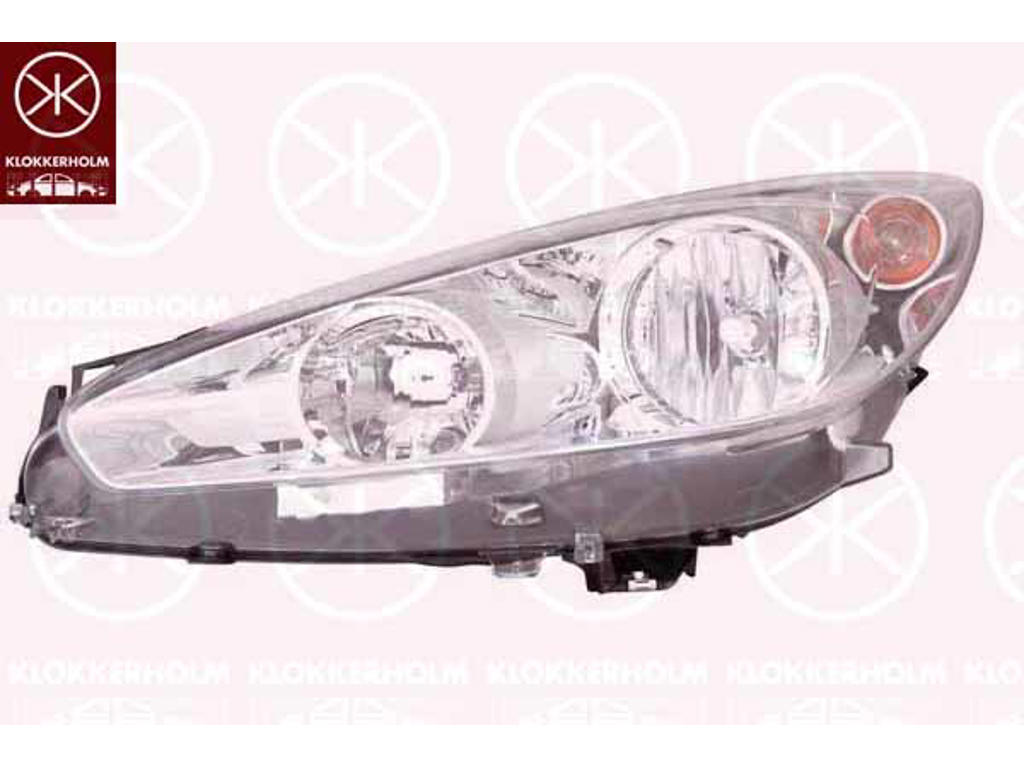 Headlight, H7/H1, with motor for headlamp levelling, Right, Illuminance [lx]: 17.5