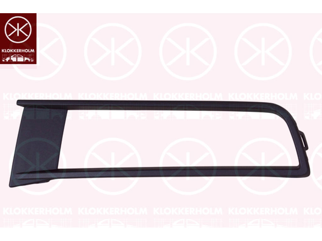 Ventilation Grille, bumper, Left Front, with hole(s) for fog lights