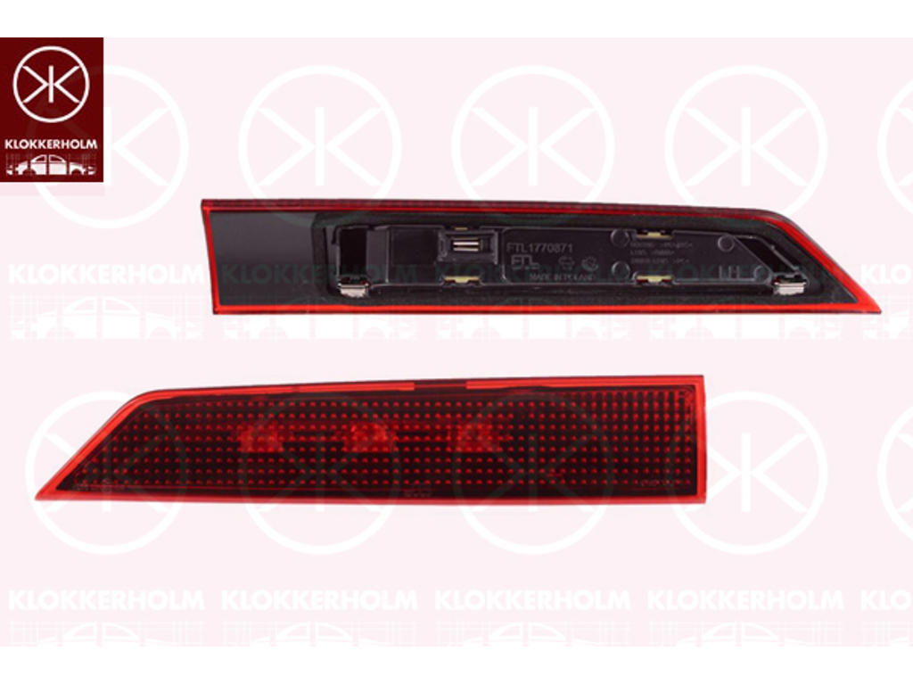 Extra bromsljus, LED, Höger