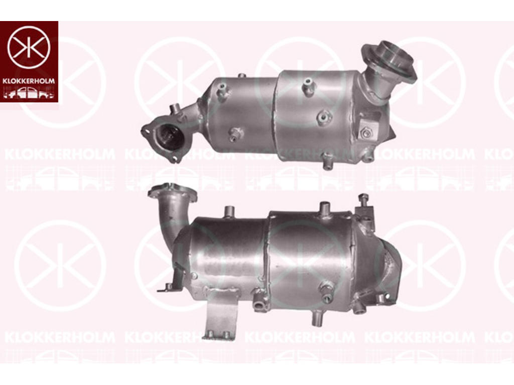 Soot/Particulate Filter, exhaust system, for vehicles with soot particulate filter, Euro 4 (D4), Cordierite