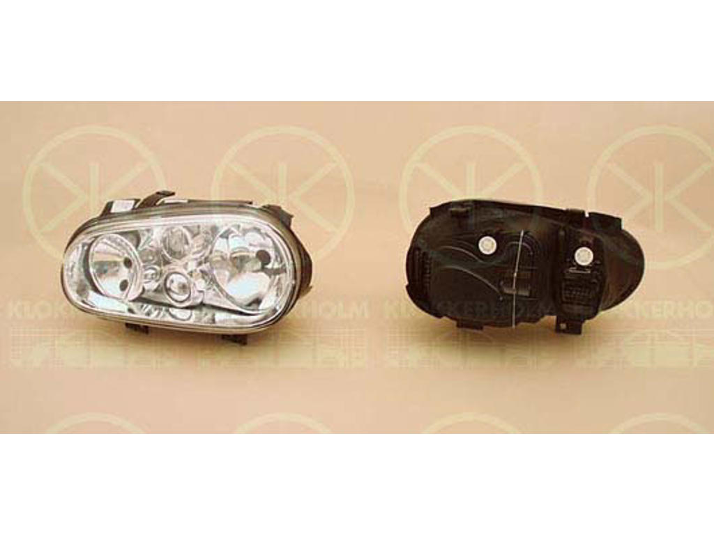 Headlight, H7/H1/H3, for vehicles with headlight levelling, Left, Illuminance [lx]: 17.5