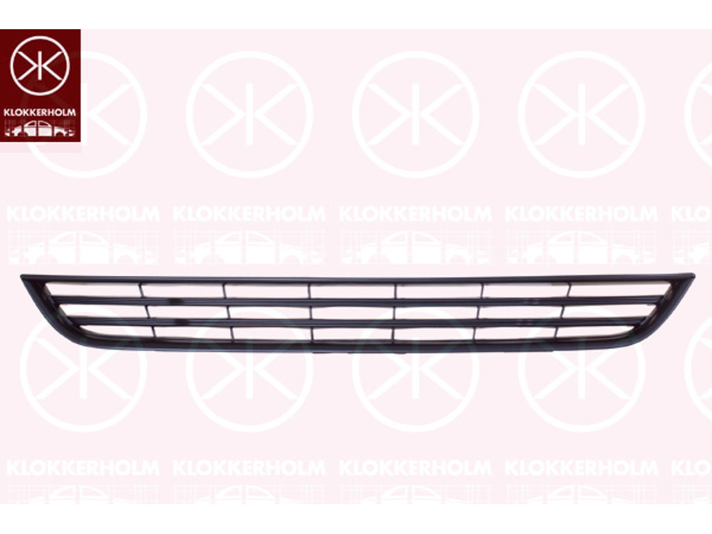 Ventilation Grille, bumper, Front, chrome/black, Centre Section, Vehicle Equipment Line/Variant: FACELIFT