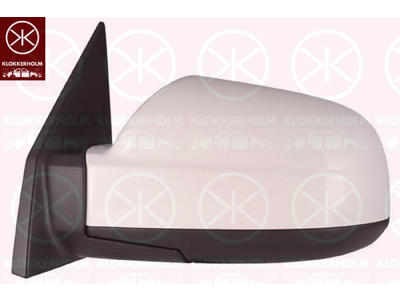 Exterior Mirror, w/primer, for electric mirror adjustment, Convex, Heatable, Left