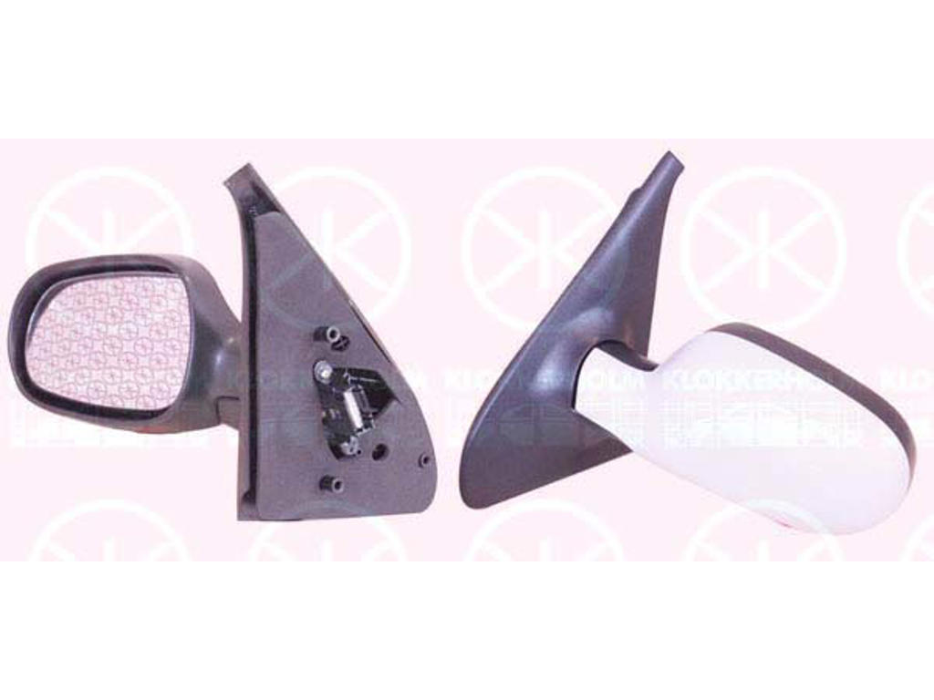Exterior Mirror, w/primer, for electric mirror adjustment, Convex, Heatable, Right