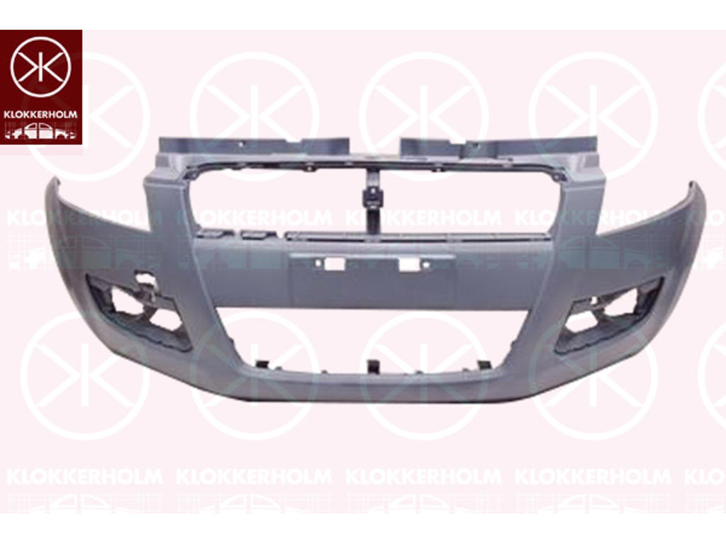 Stötfångare, m/grundlack, Fram, med hål för dimljus