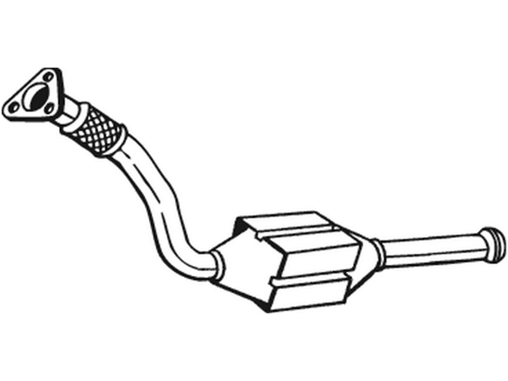 Catalytic Converter, with mounting parts, Emission Standard: Euro 1, Emission Standard: Euro 2