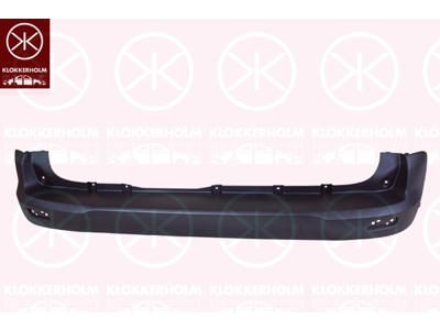 Bumper, Rear, black