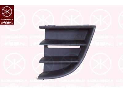 Ventilation Grille, bumper, black, Left Front