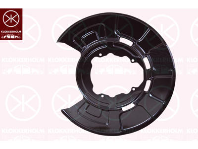 Bromssköld, Bakaxel vänster, Bakaxel höger, för bromsskivediameter [mm]: 320, Diameter 1/diameter 2 [mm]: 360/120, aluminium