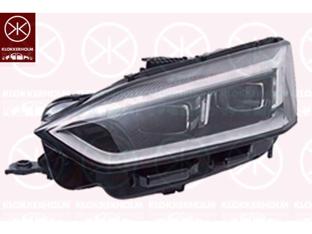 Headlight, Left, LED, AL