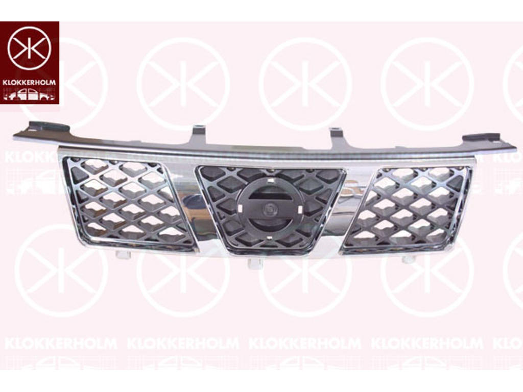 Radiator Grille, chrome, dark grey