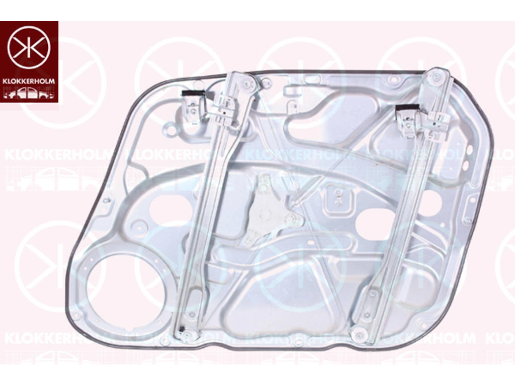 Window Regulator, with electric motor, Electric, Left Front, with bolted-on plate