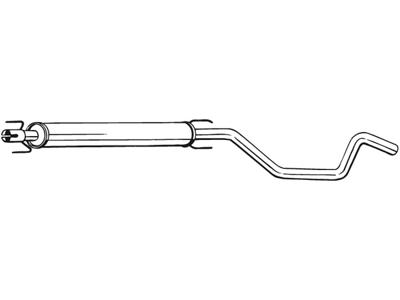 Centre Muffler, See accessories list for additionally required parts:  