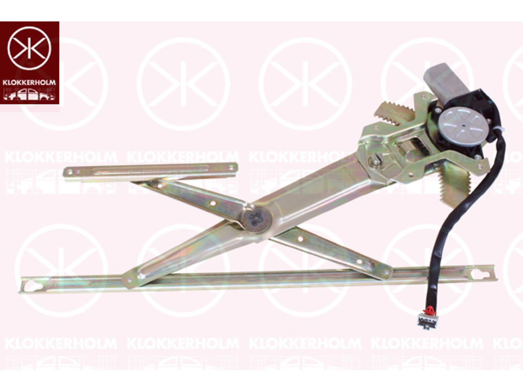 lango pakeliklis, su elektros varikliu, elektr., dešine priekis, Kištukiniu kontaktu skaicius: 2