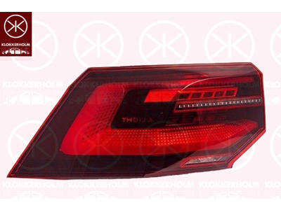 Baglygte, højre, ydre del, LED, Lampe/pærefunktion: med dynamisk blinklys, AL