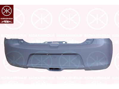 Puskuri, pohjustettu, Takana, ei ajoneuvon varustelusarjalle/-mallille: SPORT, Ajoneuvon varustelusarja/-malli: FACELIFT