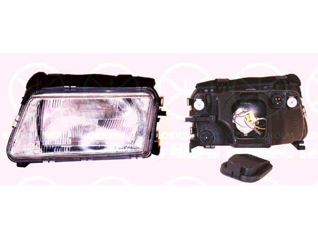 Svetlomet, Valeo-type, H4, bez servomotoru pro regulaci sklonu svetlometu, pravá, Síla osvetlení [lx]: 20