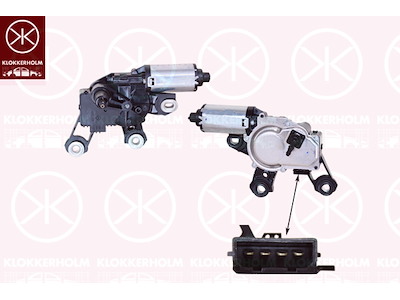 Pyyhkijän moottori, Takana, Jännite (V): 12